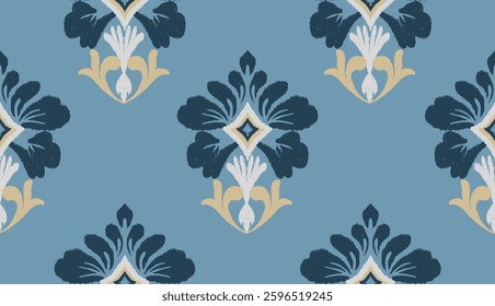 geometric ethnic vintage texture vector art design. textile fashion pattern line ikat seamless pattern and batik fabric texture asian background wallpaper geometry indian. Ethnic abstract ikat art .