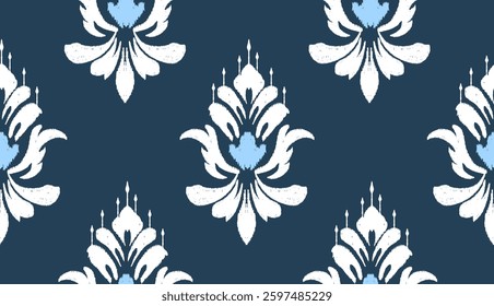 geometric ethnic vintage texture vector art design. textile fashion pattern line ikat seamless pattern and batik fabric texture asian background wallpaper geometry indian. Ethnic abstract ikat art .
