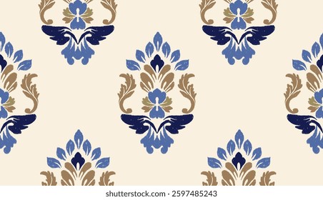 geometric ethnic vintage texture vector art design. textile fashion pattern line ikat seamless pattern and batik fabric texture asian background wallpaper geometry indian. Ethnic abstract ikat art .