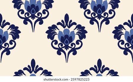 geometric ethnic vintage texture vector art design. textile fashion pattern line ikat seamless pattern and batik fabric texture asian background wallpaper geometry indian. Ethnic abstract ikat art .