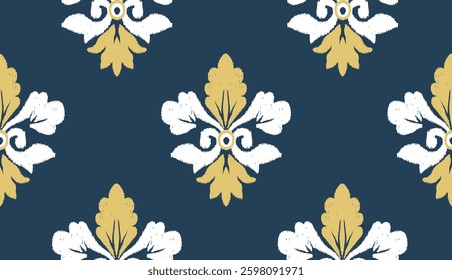geometric ethnic vintage texture vector art design. textile fashion pattern line ikat seamless pattern and batik fabric texture asian background wallpaper geometry indian. Ethnic abstract ikat art .
