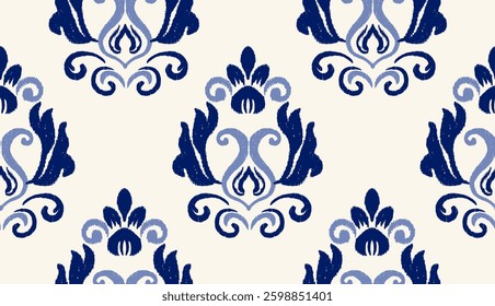 geometric ethnic vintage texture vector art design. textile fashion pattern line ikat seamless pattern and batik fabric texture asian background wallpaper geometry indian. Ethnic abstract ikat art .