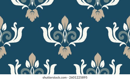 geometric ethnic vintage texture vector art design. textile fashion pattern line ikat seamless pattern and batik fabric texture asian background wallpaper geometry indian. Ethnic abstract ikat art .
