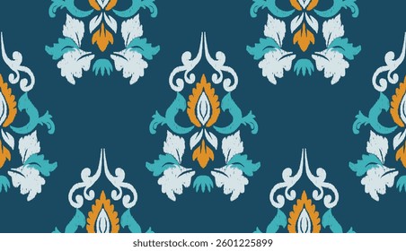 geometric ethnic vintage texture vector art design. textile fashion pattern line ikat seamless pattern and batik fabric texture asian background wallpaper geometry indian. Ethnic abstract ikat art .

