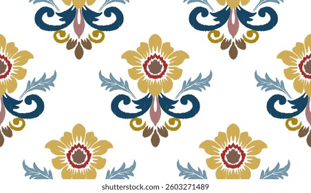 geometric ethnic vintage texture vector art design. textile fashion pattern line ikat seamless pattern and batik fabric texture asian background wallpaper geometry indian. Ethnic abstract ikat art .

