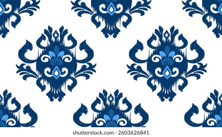 geometric ethnic vintage texture vector art design. textile fashion pattern line ikat seamless pattern and batik fabric texture asian background wallpaper geometry indian. Ethnic abstract ikat art .
