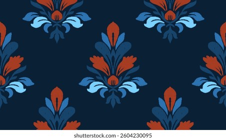 geometric ethnic vintage texture vector art design. textile fashion pattern line ikat seamless pattern and batik fabric texture asian background wallpaper geometry indian. Ethnic abstract ikat art .

