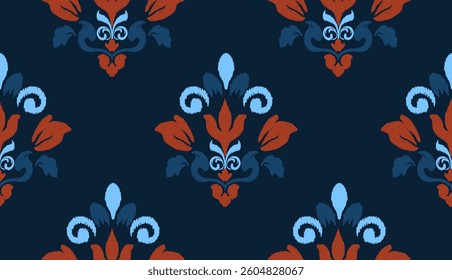 geometric ethnic vintage texture vector art design. textile fashion pattern line ikat seamless pattern and batik fabric texture asian background wallpaper geometry indian. Ethnic abstract ikat art .
