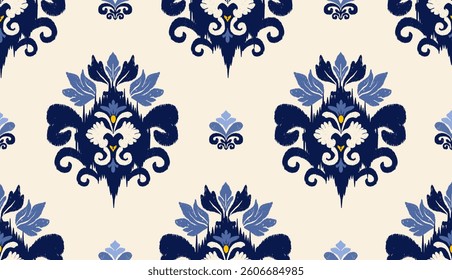 geometric ethnic vintage texture vector art design. textile fashion pattern line ikat seamless pattern and batik fabric texture asian background wallpaper geometry indian. Ethnic abstract ikat art .
