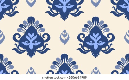 geometric ethnic vintage texture vector art design. textile fashion pattern line ikat seamless pattern and batik fabric texture asian background wallpaper geometry indian. Ethnic abstract ikat art .
