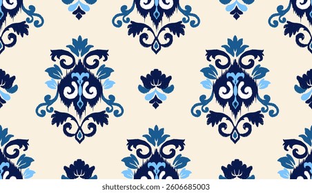 geometric ethnic vintage texture vector art design. textile fashion pattern line ikat seamless pattern and batik fabric texture asian background wallpaper geometry indian. Ethnic abstract ikat art .
