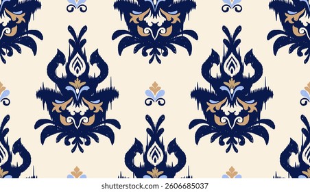 geometric ethnic vintage texture vector art design. textile fashion pattern line ikat seamless pattern and batik fabric texture asian background wallpaper geometry indian. Ethnic abstract ikat art .
