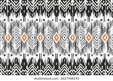geometric ethnic vintage texture vector art design. textile fashion pattern line ikat seamless pattern and batik fabric texture asian background wallpaper geometry indian. Ethnic abstract ikat art .