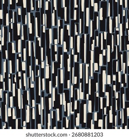 Diseño de Arte vectorial de textura vintage étnico geométrico Línea de patrón de moda textil Patrón ikat sin costuras y textura de tela batik Fondo asiático Geometría de Fondo de pantalla India. Arte ikat abstracto étnico 
