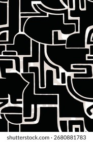 geometrische ethnische Vintage-Textur, Vektorgrafik-Design. Textil-Mode-Muster Linie ikat nahtloses Muster und Batik Stoff Textur asiatisch Hintergrund Tapete Geometrie indian. Ethnische abstrakte Kunst 
