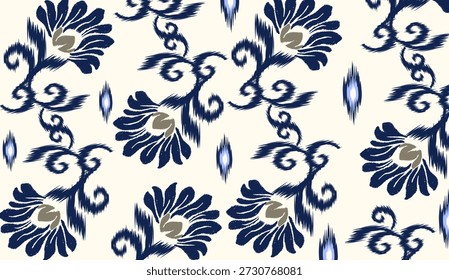 geometric ethnic vintage texture vector art design. textile fashion pattern line ikat seamless pattern and batik fabric texture asian background wallpaper geometry indian. Ethnic abstract ikat art .