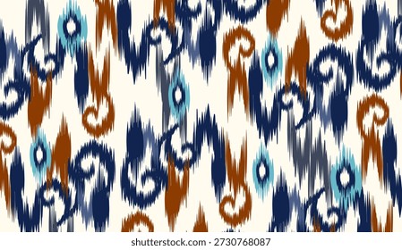 geometric ethnic vintage texture vector art design. textile fashion pattern line ikat seamless pattern and batik fabric texture asian background wallpaper geometry indian. Ethnic abstract ikat art .
