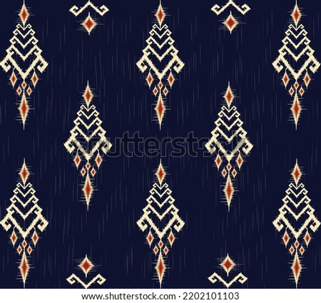 geometric ethnic vintage texture vector art design. textile fashion pattern line  ikat seamless pattern and batik fabric texture asian background wallpaper geometry indian. Ethnic abstract ikat art .
