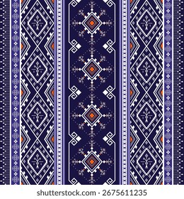 étnica geométrica,padrão nativo design tradicional sem emenda para plano de fundo,tapete,papel de parede,roupas,batik,tecido,vetor,ilustração,estilo bordado