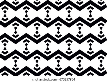 Geometric ethno pattern
Black and white background