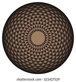 Geometric eye mandala. Vector Illustration