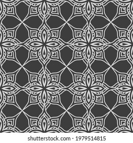 Patrón étnico abstracto de tela geométrica, estilo de ilustración vectorial sin fisuras. diseño para tela, cortina, fondo, alfombra, papel pintado, ropa, envoltura, Batik, tela, azulejos, cerámica
