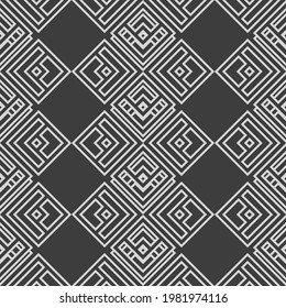 Patrón étnico abstracto de tela geométrica