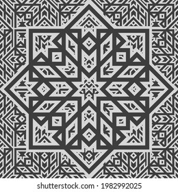 Geometric fabric abstract ethnic pattern