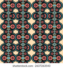 Geometric fabric collection seamless patterns