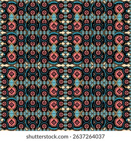Geometric fabric collection seamless patterns