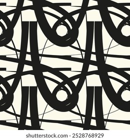 Geometric fabric fashion style with repeat contemporary line design