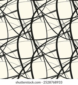 Geometric fabric fashion style with repeat contemporary line design
