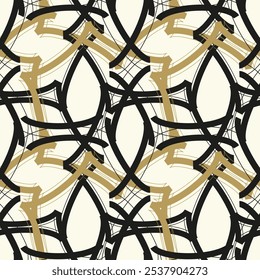 Geometric fabric fashion style with repeat contemporary line design