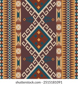 Tecido geométrico Ikat damask boêmio boho tribo ilustrações Native Ethnic 