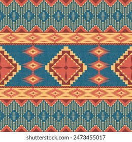 Geometric fabric pattern in navajo ,boho ,Native American style for shirts, wallpaper or interior design.