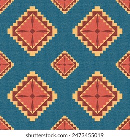 Geometric fabric pattern in navajo ,boho ,Native American style for shirts, wallpaper or interior design.
