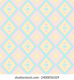 Geometric fabric pattern, pastel tones, beautiful colors, background art.