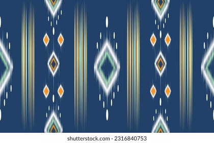 Geometrisches Stoffmuster Rundfarbige, traditionelle Musterkombination für Hintergrund, Tapeten, Stickereien, Tapeten, Tapeten, Kleidung, Wrapper, Batik, Stoff, Vektorgrafik