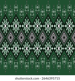 Padrão de tecido geométrico em estilo tribal, estilo cultural luxuoso, design perfeito de ambos padrão e cor.