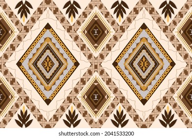 Patrones de tela geométrica. El resumen da forma a un patrón de estilo étnico. Concepto de tejido de estilo vectorial. Diseño para bordados y otros productos textiles.