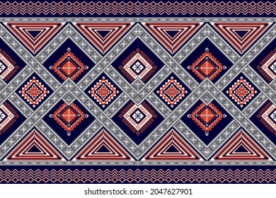Patrones de tela geométrica. El resumen da forma a un patrón de estilo étnico. Concepto de tejido de estilo vectorial. Diseño para bordados y otros productos textiles.