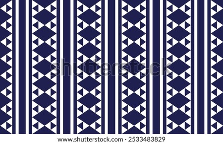 Geometric fabric patterns are made up of seamless triangles and squares, suitable for textiles, carpets, clothing, and decoration