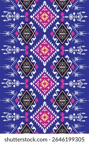 Padrões de tecido geométrico em estilos tribais e culturais, design perfeito com ambos os padrões e cores.