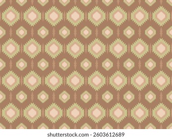 Geometric fabric patterns, which are perfectly combined, create a simple feeling. Suitable for use in interior design, clothing, curtains, backgrounds.