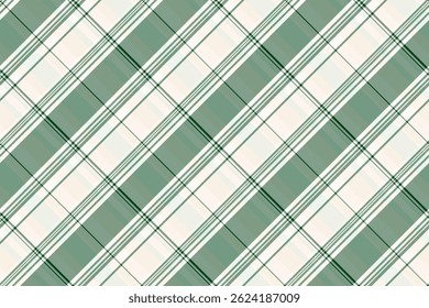 Tecido geométrico textura sem costura, interior xadrez tartan têxtil. Vetor de padrão de verificação de plano de fundo adolescente na paleta de cores pastel e branco.