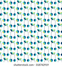 Geometric fancy floral pattern