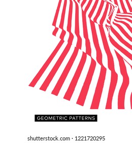Geometric Fashion pattern. Repeating geometric glitch patterns. Contemporary graphic design. 