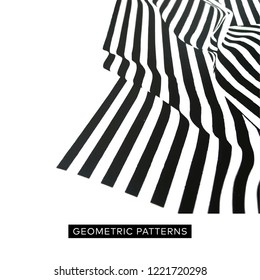 Geometric Fashion pattern. Repeating geometric glitch patterns. Contemporary graphic design. 