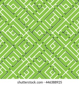 Geometric faux weave pattern seamless background tile