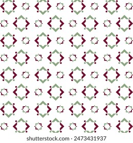 Geometric favored trendy multicolor repeating pattern vector illustration design